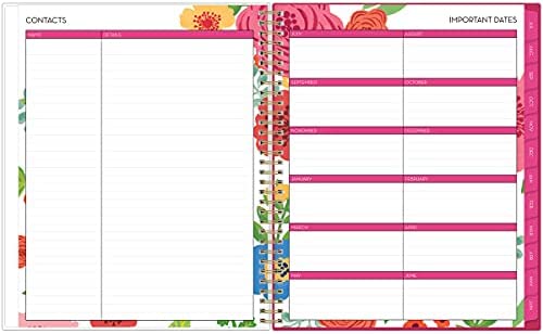 Blue Sky 2021-2022 Academic Year Weekly & Monthly Planner, 8.5" x 11", Flexible Cover, Wirebound, Mahalo (100149-A22) - Image 5